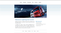 Desktop Screenshot of lightningautocarriers.com
